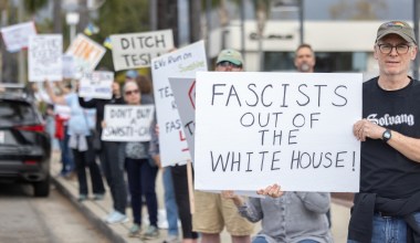 ‘No More DOGE’ Protests in Santa Barbara